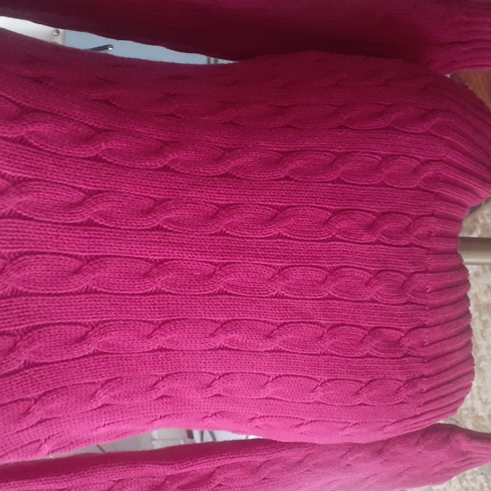 Ralph Lauren sport women's vneck pullover preppy sweater size M - Picture 4 of 12